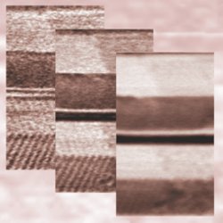 Images worth a thousand molecules. Transition from a fishbone-like orientation of the liquid crystal molecules to a more random one scanning the fiber at different heights from the surface.