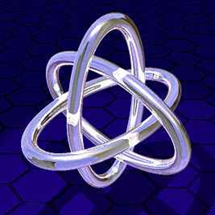 The Borromean Rings. Efimov states are often illustrated by the Borromean rings. All three  rings are bound together but no two rings are bound as pairs.